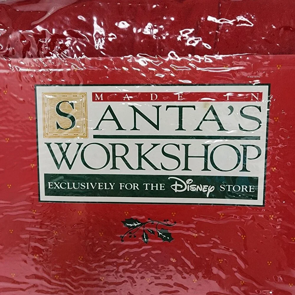 Disney Santas Workshop Handmade Quilted Throw Blanket 50x60 Cotton New